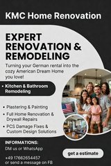 Remodeling Renovation PCS Bathroom Kitchen Flooring Painting in Ramstein, Germany