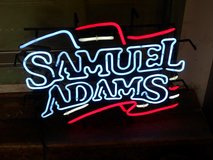 Patrotic Samuel Adams Neon Sign in Aurora, Illinois