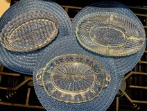 3 beautiful deep cut glass serving dishes in Alamogordo, New Mexico