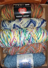 Partial balls of yarn in Kingwood, Texas