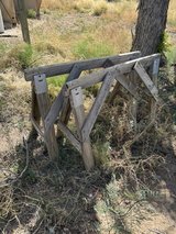 pair of saw horses in Alamogordo, New Mexico