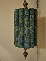 Vintage fabric hanging lamp in Alamogordo, New Mexico