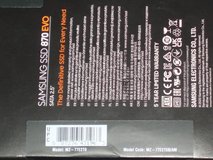 SAMSUNG 870 EVO 2.5"  2TB SATA III SSD (solid state hard drive) internal Interface in Naperville, Illinois