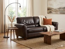 Brown Leather Couch in Plano, Texas