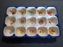 PIONEER WOMAN Ceramic Blue Floral EGG TRAY in Vacaville, California