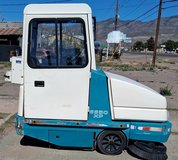 Parking lot sweeper in Alamogordo, New Mexico