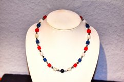 Handmade USA Necklace ???? | 250 Years of Freedom | One-of-a-Kind Patriotic Design in Ramstein, Germany