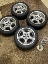 Summer tires on aluminum rims in Ramstein, Germany