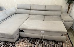 Sectional couch with sleeping function and storage box in Ramstein, Germany