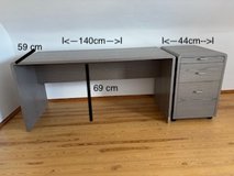 Desk and matching filing cabinet in Ansbach, Germany