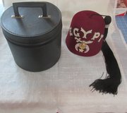 Shriner Fez India Temple Masonic Cap Hat with Tassell & Case in Byron, Georgia