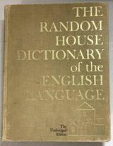 Vintage 1966 / 67 The Random House Dictionary of the English Language Unabridged Edition in Bolingbrook, Illinois