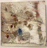 Wall Art - Abstract branches & leaves painting on 2' x 2' framed canvas - *EUC* in Bolingbrook, Illinois