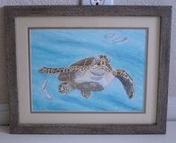 Sea Turtle, Framed Original Art in Houston, Texas