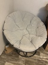 Papasan chair with cushion in Camp Lejeune, North Carolina