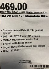 HM ZK400 17” Mountain Bike in Ramstein, Germany