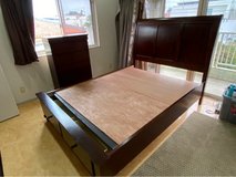 Queen bed and dresser in Okinawa, Japan