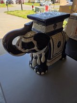 Elephant plant stand in Fort Campbell, Kentucky