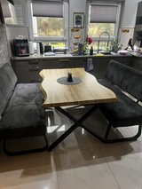 Table with two benches in Ramstein, Germany