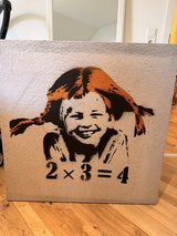 Large Canvas Print – Pippi Longstocking Street Art Style in Ramstein, Germany