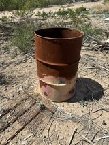 burning barrel in Alamogordo, New Mexico