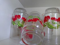 RED ROSE DESIGN GLASSES in Okinawa, Japan