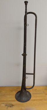 Antique Brass Horn from Mayer Landau in Wiesbaden, GE