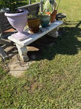 concrete bench in Byron, Georgia