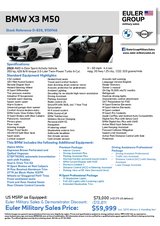 2026 BMW X3 M50 xDrive SAVE $13,811 OFF USMRSP in Spangdahlem, Germany