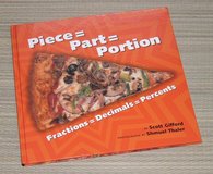 Vintage 2003 Piece Part Portion Fractions Decimals Percents Hard Cover Book in Morris, Illinois