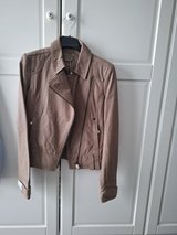 Leather jacket, beige in Spangdahlem, Germany