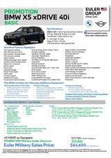 BMW & MINI Military Sales Current Promotions - Up to 21% Off US MSRP in Spangdahlem, Germany