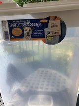 Large see through pet food container in Camp Lejeune, North Carolina
