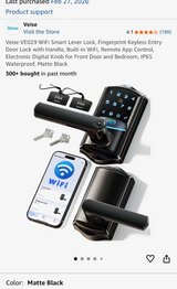 WiFi door smart lock with lever in Plainfield, Illinois