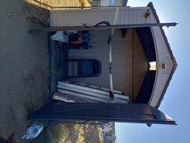 4' 4" W x 6' 6" L x 6' ofH 7' ridge with skylights across top in Yucca Valley, California