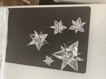 Crystal star candle holder in Ramstein, Germany