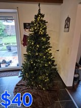 Two different 220v Christmas trees in Baumholder, GE
