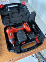 Black & Decker rechargeable drill w/bits and carrying case in Okinawa, Japan