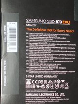 SAMSUNG 870 EVO 2.5"  2TB SATA III SSD (solid state hard drive) internal Interface in Yorkville, Illinois