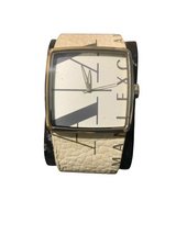 Armani Exchange Ax6000 Leather Logo Stylish  Watch - White in Camp Lejeune, North Carolina