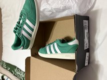 Adidas Breaknet Sleek in a "Court Green / Cloud White" colorway in Chicago, Illinois