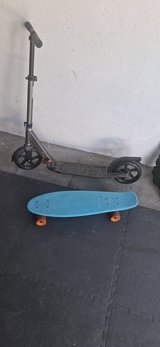 Scooter and Skateboard in Stuttgart, GE