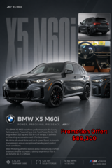 2026 BMW X5 M60i **$19,350 off U.S. MSRP** in Ramstein, Germany