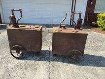 Antique Gas Station Lubesters in Warner Robins, Georgia