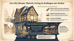 Historic Apartment in the Esslingen Old Town in Stuttgart, GE