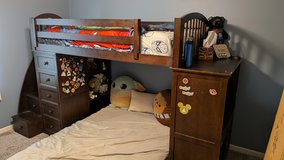Bunk Bed with desk and built in drawers in Aurora, Illinois