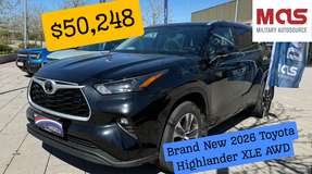 BRAND NEW 2026 Toyota Highlander XLE AWD in Ansbach, Germany