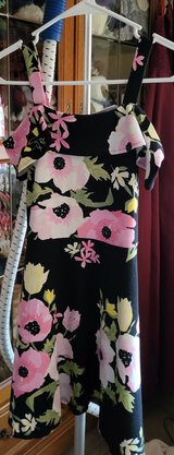 Girls Navy Multi Color Floral Summer Dress in Fort Bragg, North Carolina