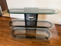 Glass TV stand in Okinawa, Japan