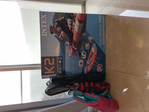 inflatable kayak and life preservers in Okinawa, Japan